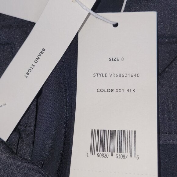 NWT Vince High Waist Straight Leg Pant Trouser Black Women's Size 8 - Picture 12 of 15